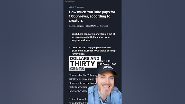 💰 How much does YouTube pay for 1000 views?