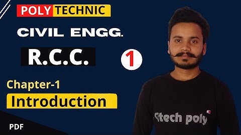 RCC | Lecture-1 | Chapter-1 Introduction | Reinforced cement concrete For Polytechnic@gtechpoly