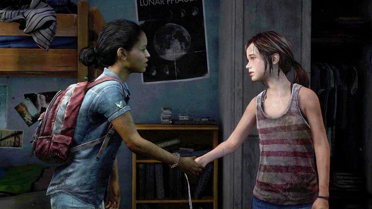 Only two of us. The last of us left behind Элли и Райли.