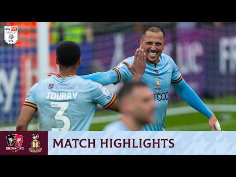 MATCH HIGHLIGHTS: Exeter City v Bradford City — football highlights