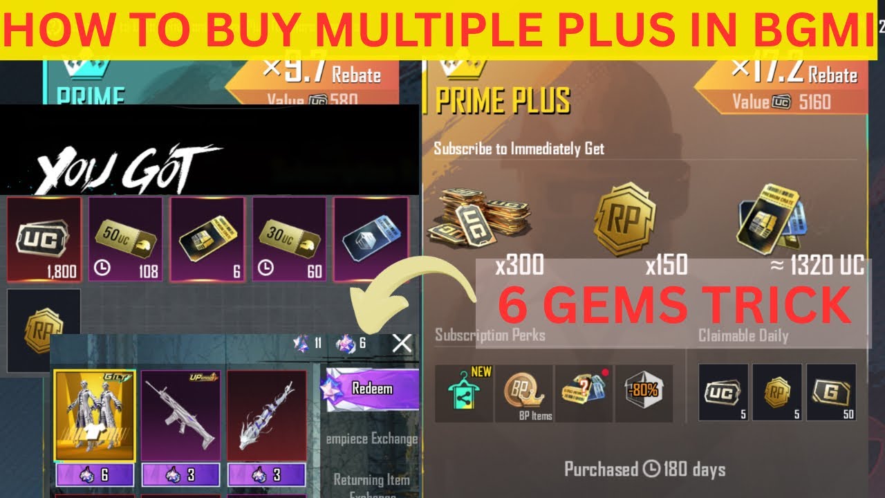 HOW TO BUY MULTIPLE PRIME PLUS IN BGMI NEW METHOD | HONOR EVENT TRICK ...
