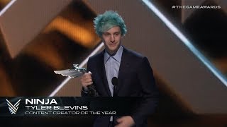 NINJA *WINS* CONTENT CREATOR OF THE YEAR AT THE GAME AWARDS!