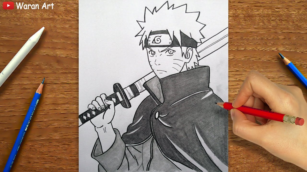 Easy Anime Drawing || How to Draw Easy Naruto Anime step-by-step || Easy Drawing for Beginners