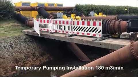 BBA Pumps BA400G Electrically Driven Pumps Temporary Pumping Installation 180 m3min