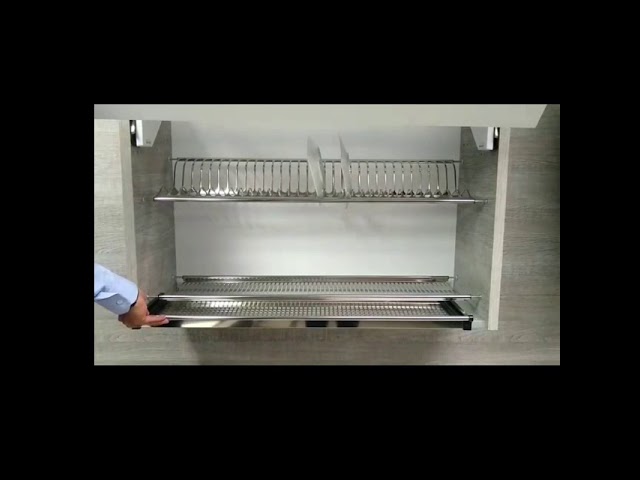 Cómo instalar un porta platos o locero de acero inoxidable en un modulo  cocina? 