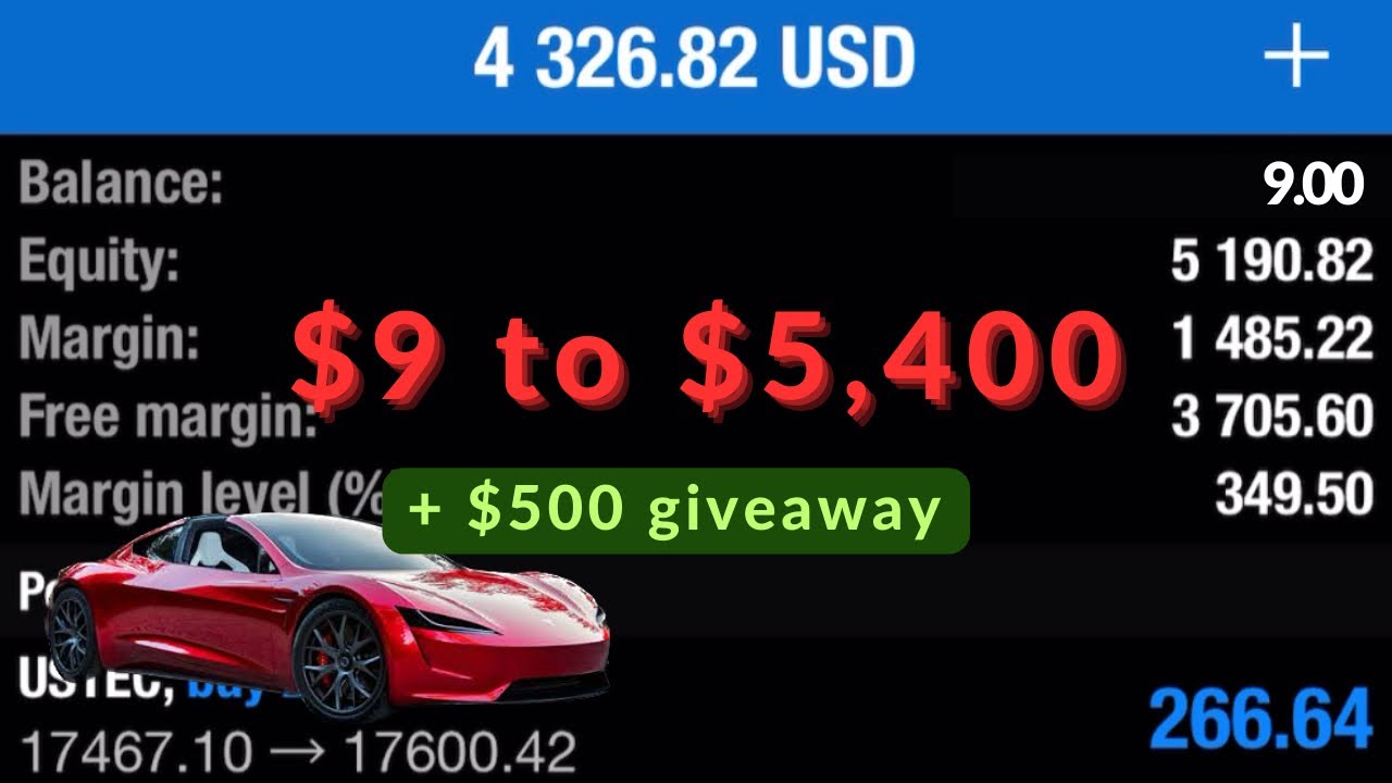 $9 to $5,400 step by step + $500 giveaway @Danialfx