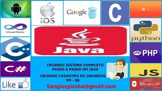 Criando Cadastro Usuarios Java - 08