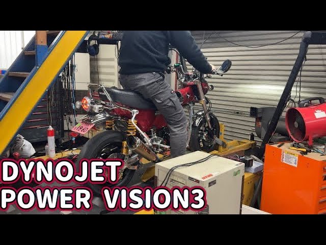 Dax125 ECUチューニング DYNOJET パワービジョン3 - YouTube