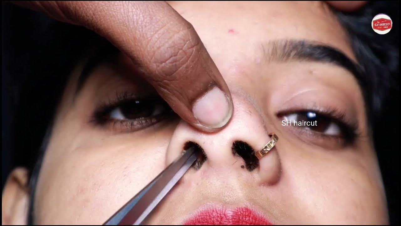 nose hair cutting girl nose hair cut female nose hair cut women nose hair cut ️ ️ YouTube