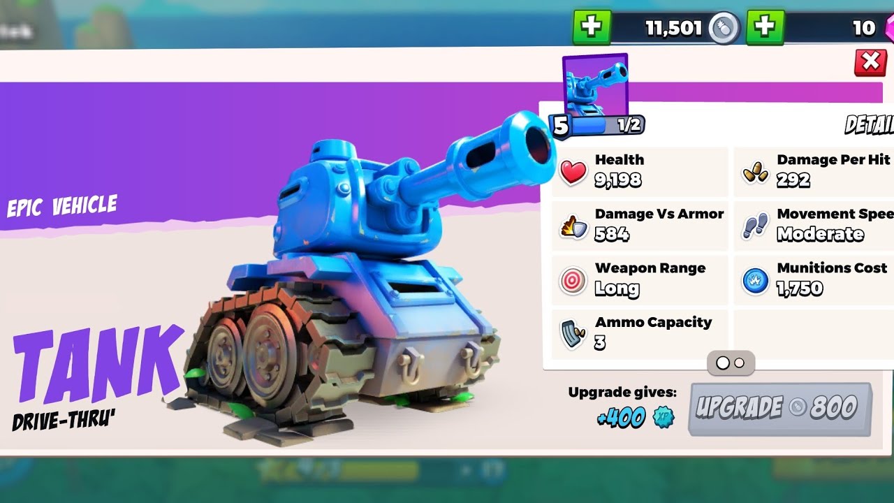 Boom Beach Frontlines Tank gameplay YouTube