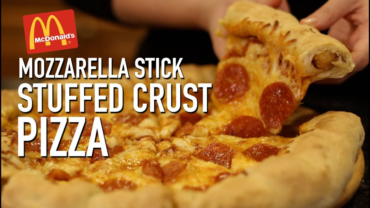 Mozzarella Stick Crust Pizza | HellthyJunkFood