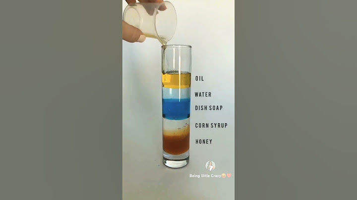 | colourful liquid density gradient | layers of liquid in glass |Awesome science experiment