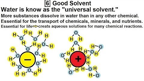 Chemistry - Liquids and Solids (20 of 59) Structures & Properties of H2O: Good Solvent