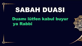 Duamı Lütfen Kabul Buyur Ya Rabbî