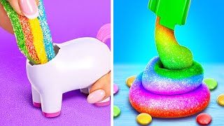 Wow! Rainbow Unicorn Candy 🌈😋 Fun Gadgets and DIY Fidgets screenshot 3