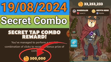 Memefi Daily Combo 19 Aug 2024 | today memefi 5,00,000 coin