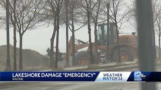 Racine mayor issues declaration of emergency after winter storm pummels city shorelines screenshot 3