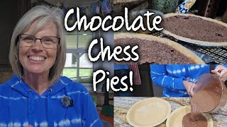 Chocolate Chess Pies ~ The most Delicious  & Easiest Dessert Youll Ever Make!