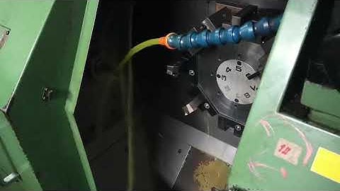 "Takamaz" Cnc Lathe  Model  EX-10 Year  1990 Control  Fanuc O-T With Chip Conveyer