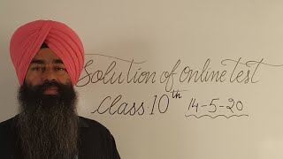 Class 10th Assignment 36