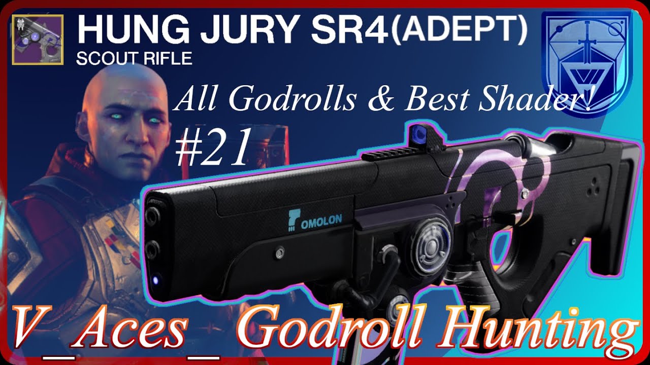 Destiny 2: God Roll HUNG JURY SR4 (Adept) NF Scout Rifle -Godrollhunting Ep 21- Best PvP & PvE Guide