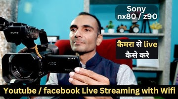 How to Live Stream on YouTube // Sony nx80 z90 live streaming settings #howtodolivestream