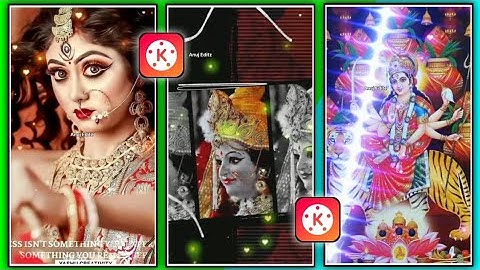 Navratri Ma Durga Puja Dj Status Editing In Kinemaster App |  Durga Puja Status Editing