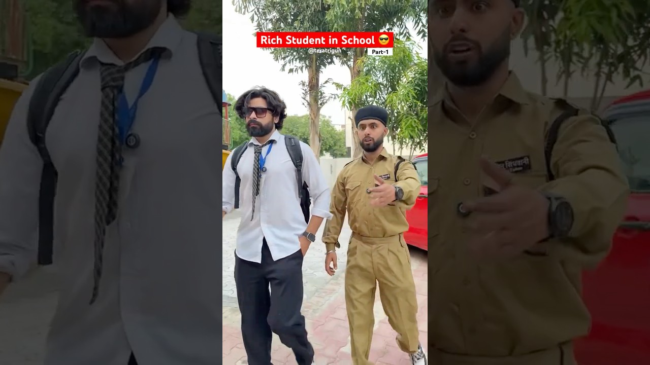Rich Student in School part-1 😎 