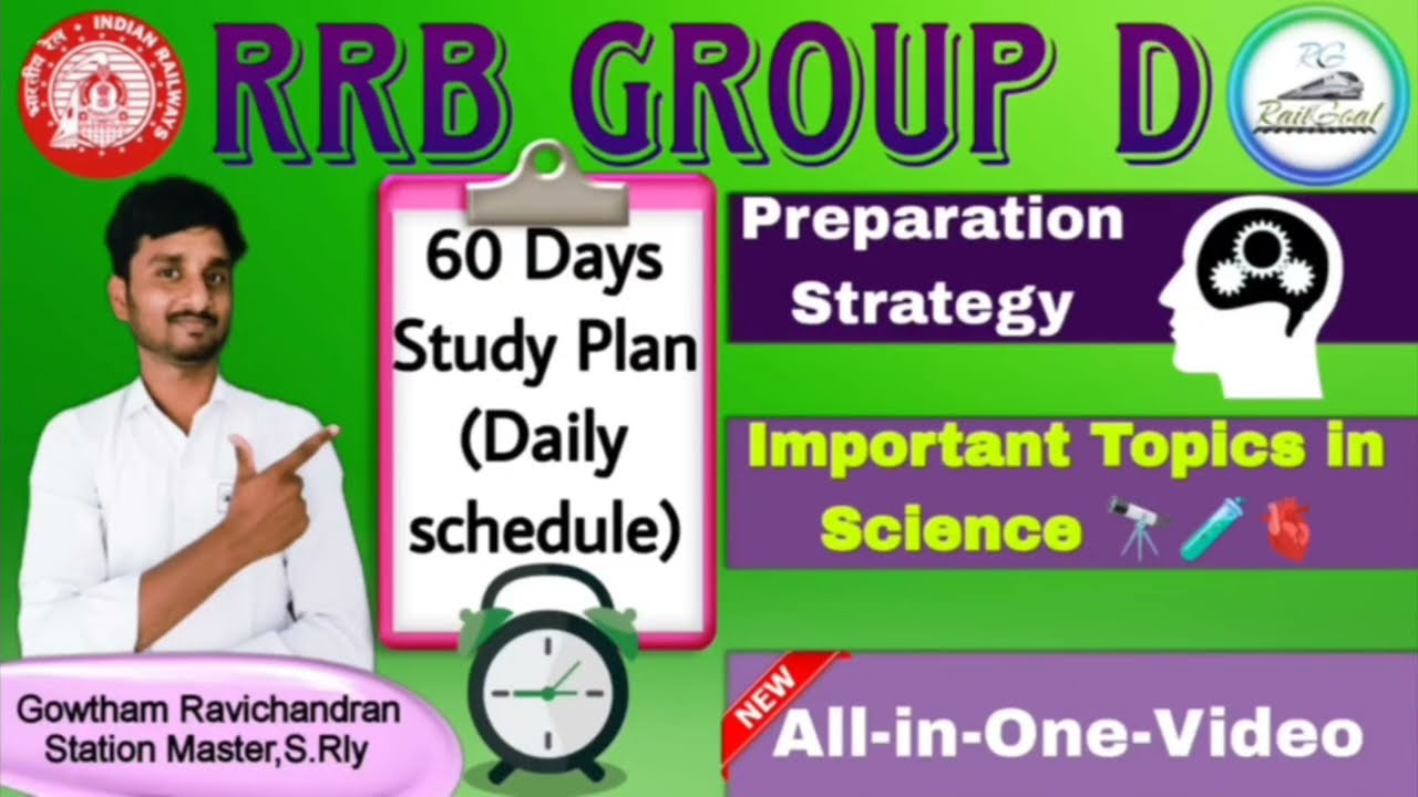RRB GROUP D PREPARATION STRATEGY | STUDY PLAN | IMPORTANT TOPICS IN SCIENCE 