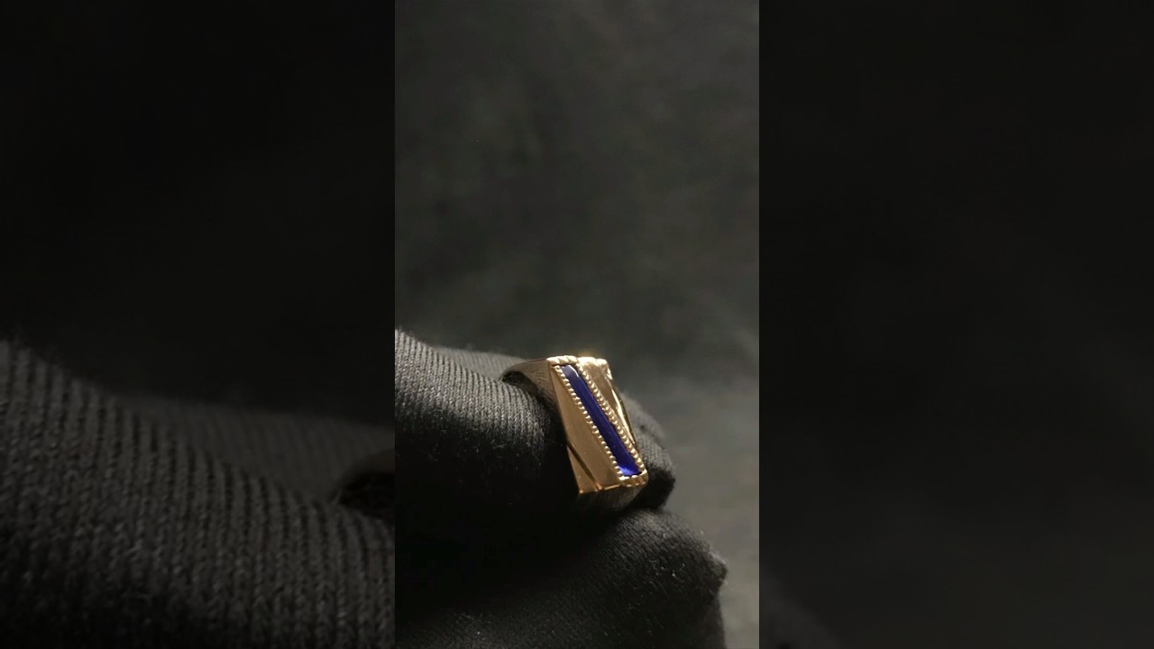 Огранка, закрепка камня в золотой перстень 