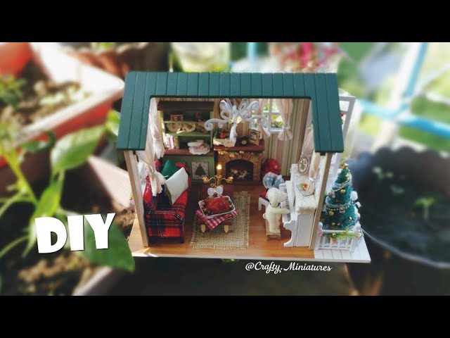 DIY MINIATURE DOLLHOUSE  Holiday Times (American Retro Style) - Crafty. Miniatures 