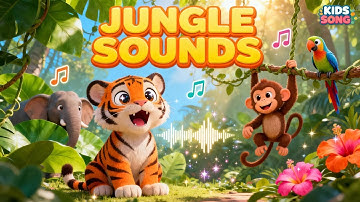 🎵 Jungle Sounds Song for Kids | Fun Animal Sounds & Nursery Rhymes | DayLifeSparks