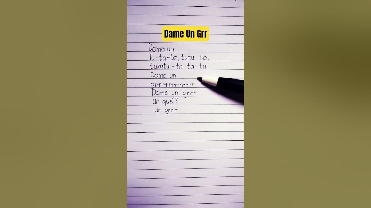 Dame Un Grrr Lyrics - Fantomel & Katelinn #dameungrrr
