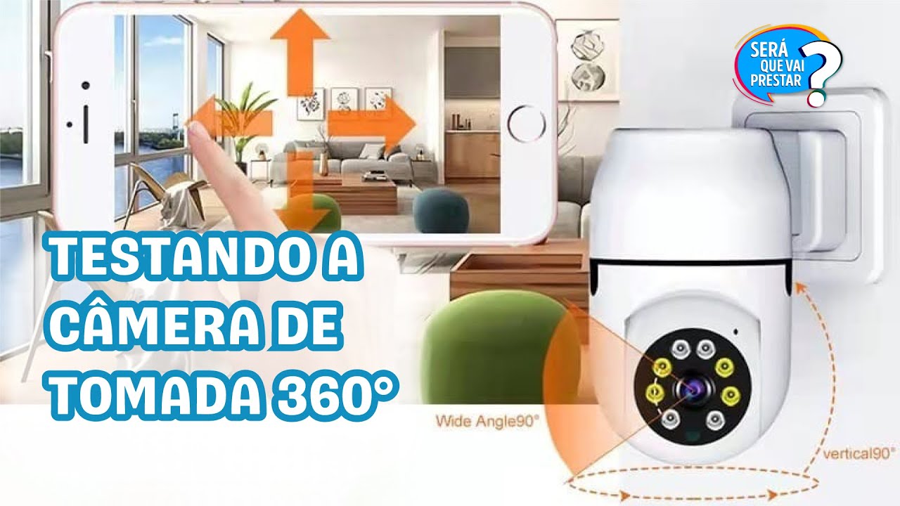 Descubra as Funcionalidades da Câmera 360º - Conexão 5G, Visão Noturna e detecção de movimentos!