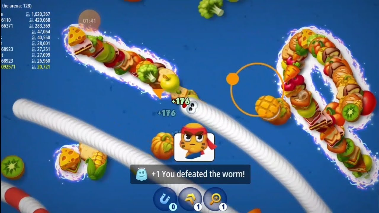 Worm Zone 🪱 100k +Score | Worm Zone Top 5 Kills | Worm Zone Hack trick 🤔 | 