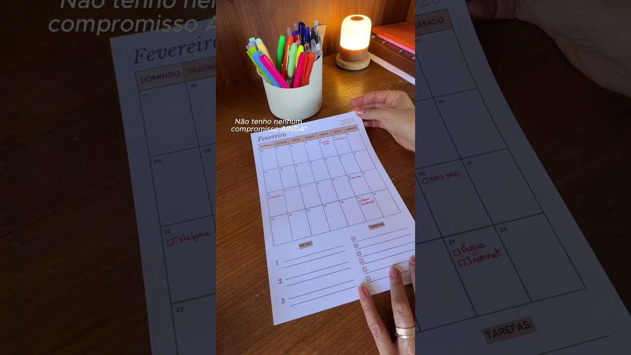 Bora planejar o mês de fevereiro comigo? é simples mas funciona pra mim :)