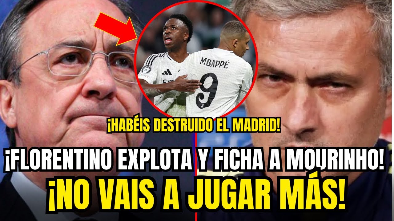 🚨CAOS TOTAL: FLORENTINO HUMILLA A ARBELOA Y CONFIRMA EL FICHAJE DE MOURINHO :¡4 JUGADORES FUERA!