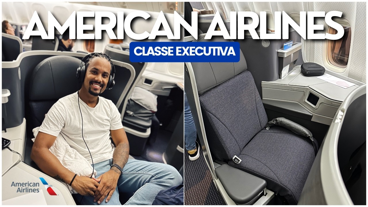 Como é voar na EXECUTIVA da AMERICAN AIRLINES de São Paulo até Miami
