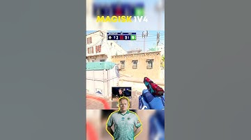 Magisk Turns the Impossible into Reality 😱 1v4 CS2 Clutch! #cs2 #shorts #magisk #counterstrike2