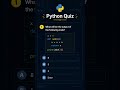 “Can you guess it? 👀”#pythonquiz #pythoncoding #learnpython #codingchallenge #programming