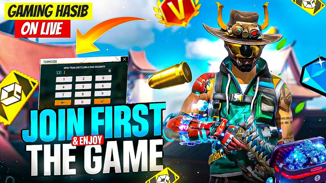 গেমিং হাসিব On Live🔴 || Join Everyone & Enjoy The Game✅|| #FreeFire