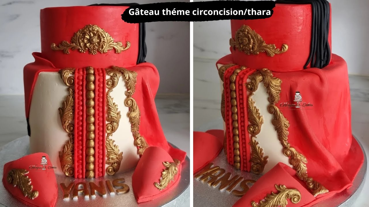 gâteau circoncision ou thara, thème beldi