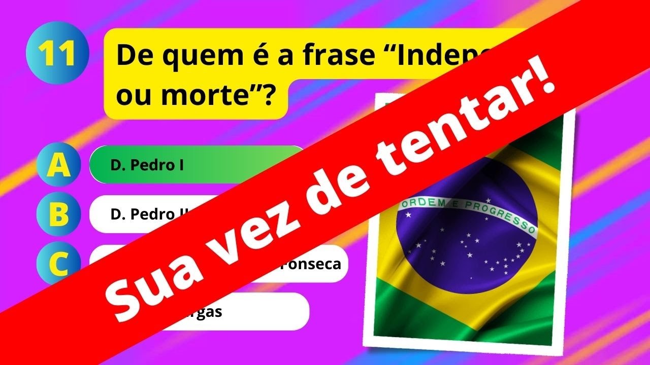 QUIZ de CONHECIMENTOS GERAIS e atualidades #4