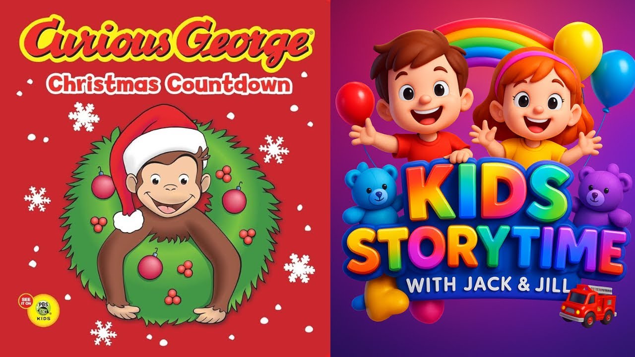 🐒🎄 Kids Read Aloud Books : Curious George : Christmas Countdown - YouTube