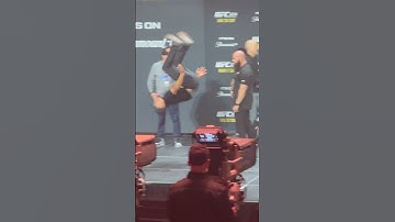 Justin Gaethje Backflips After Paddy Pimblett Face Off