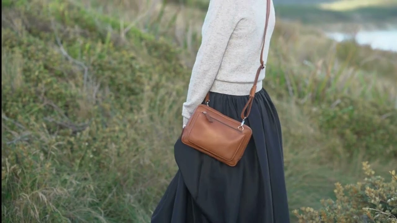 Henk Berg on Bruny Island - premium leather, timeless design, and Tasmanian heritage in motion.