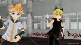 【MMD】 Happy Synthesizer 【レン -  96猫】