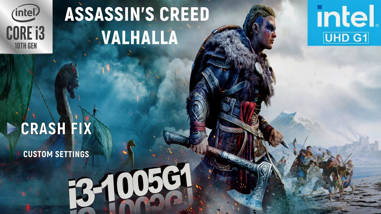 Assassin's Creed Valhalla Intel UHD G1, i3-1005G1