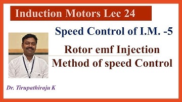 IM 24 Rotor emf Injection Method of Speed Control