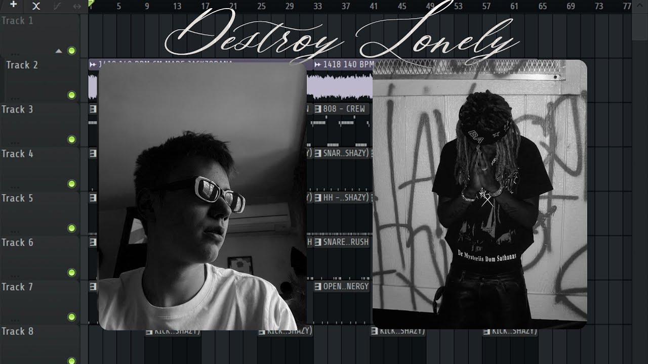 how to make beat for Destroy Lonely | cook up drums & melody